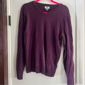 Old Navy Women's Deep Purple V-Neck Sweater